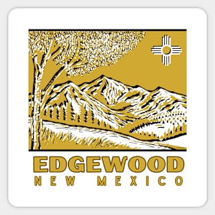 Edgewood New Mexico - Faded design Sticker